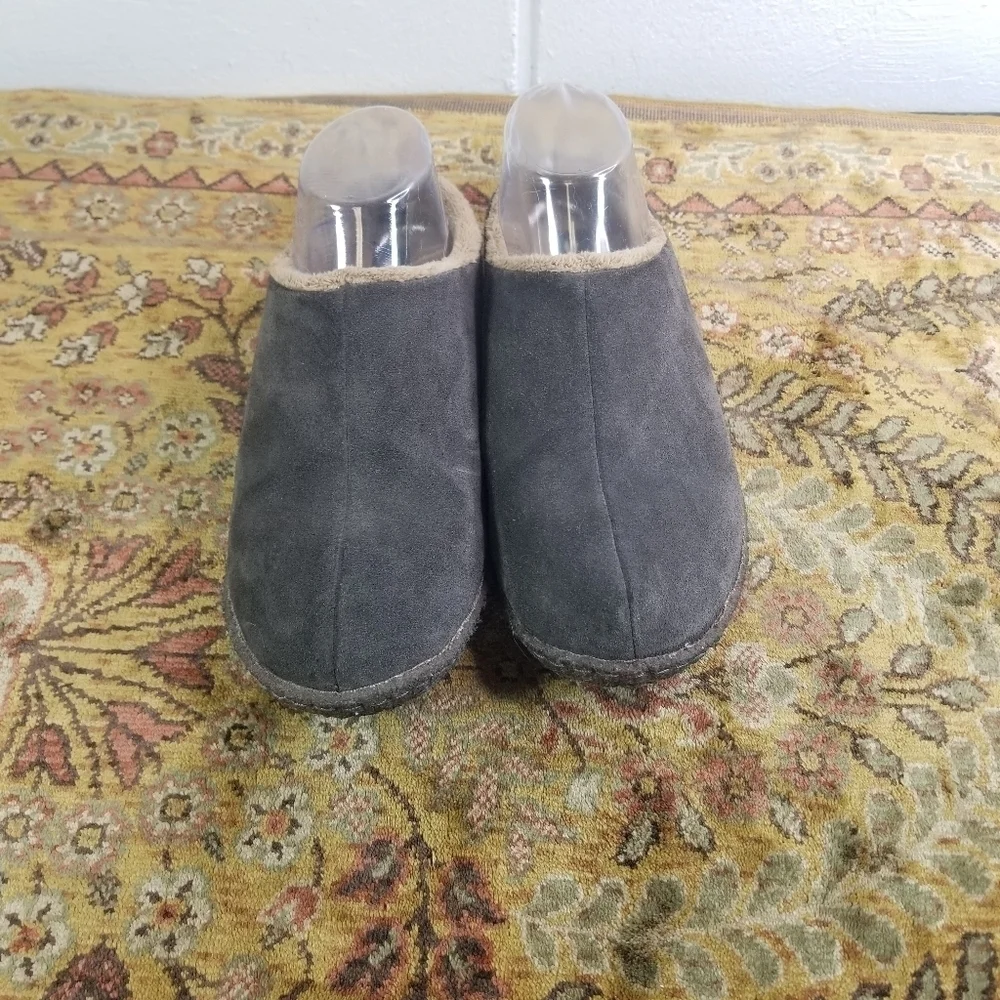 Sorel Lanner Ridge II fleece suede mule slipper womens 7 kids 5